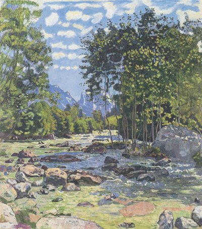 El Lutschine negro de Ferdinand Hodler